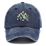 Hockey Cap Goalie Print Curved Brim Adjustable Strap
