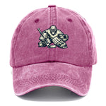 Hockey Cap Goalie Print Curved Brim Adjustable Strap