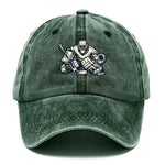 Hockey Cap Goalie Print Curved Brim Adjustable Strap