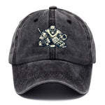 Hockey Cap Goalie Print Curved Brim Adjustable Strap
