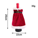 Holiday Bottle Cover Santa Claus Design Soft Durable Fabric