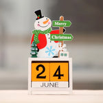 Holiday Countdown Calendar Adjustable Date Sliders Festive Figure