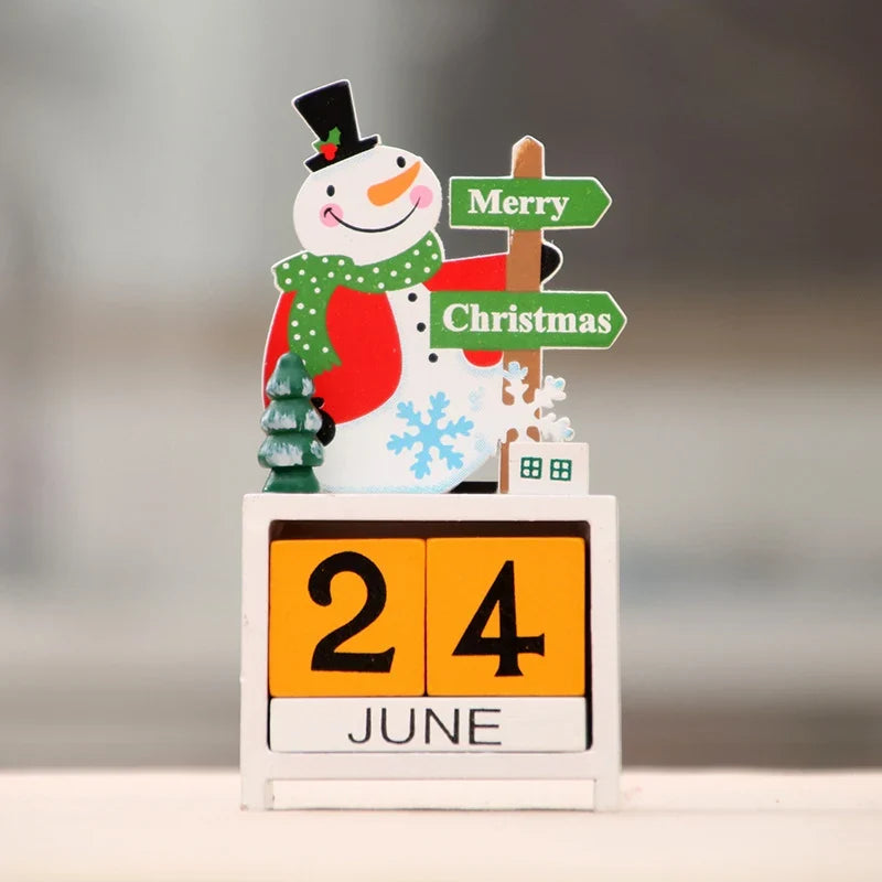 Holiday Countdown Calendar Adjustable Date Sliders Festive Figure