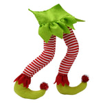 Holiday Decor Arrangement Foliage & Candy Cane Accents