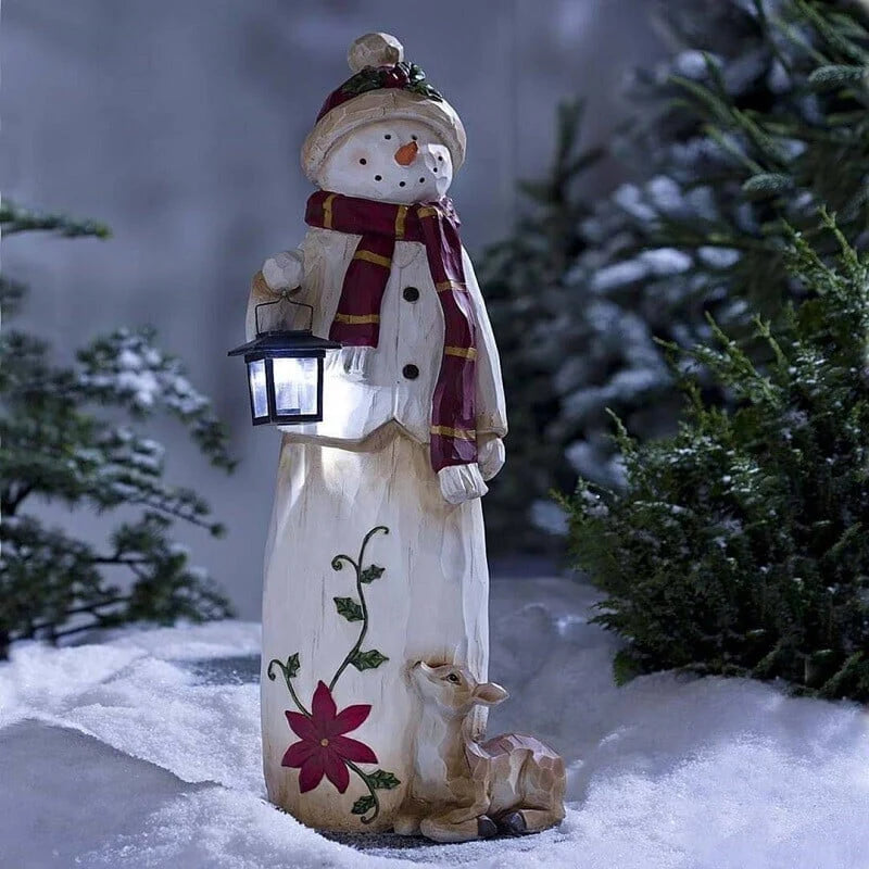 Holiday Decoration LED Lantern All-Weather Resin figure