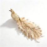 Holiday Feather Decoration Delicate Feathers & Sparkling Accents