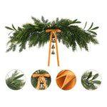 Holiday Garland Realistic Greenery & Metal Bells