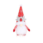 Holiday Gnome Figurine Snowflake Hat & Antlers Lightweight Durable