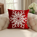 Holiday Pillow Cover Velvet-Like Plush Removable & Machine-Washable