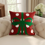 Holiday Pillow Cover Velvet-Like Plush Removable & Machine-Washable