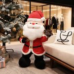 Holiday Plush Figure Embroidered Face Weighted Base