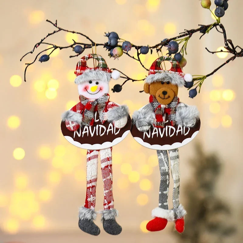 Holiday Shelf Decor Fabric & Felt Hanging Loop
