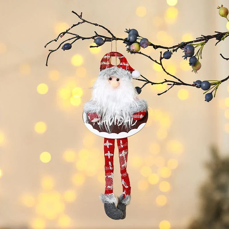 Holiday Shelf Decor Fabric & Felt Hanging Loop