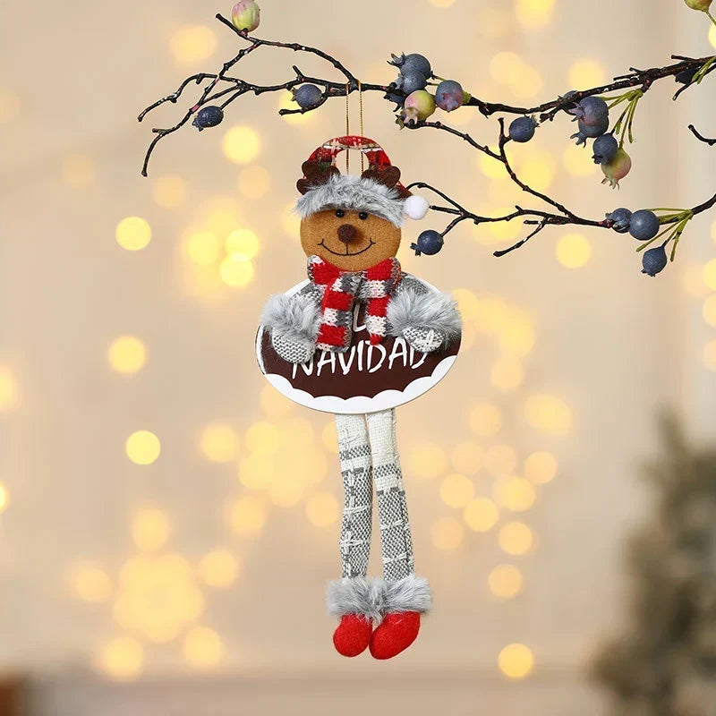 Holiday Shelf Decor Fabric & Felt Hanging Loop