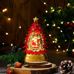 Holiday Snow Globe LED Battery-Free Tree Scene