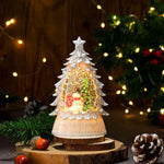 Holiday Snow Globe LED Battery-Free Tree Scene