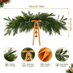 Holiday Wreath Lifelike Greenery & Metal Bells
