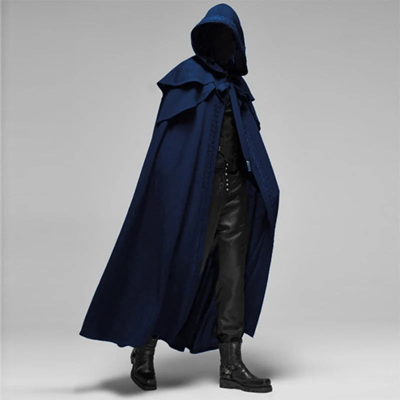 Hooded Cloak Velvet-Feel Cotton Blend Oversized Hood