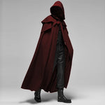 Hooded Cloak Velvet-Feel Cotton Blend Oversized Hood