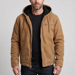 Hooded Jacket Durable Canvas Fleece Lined