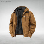 Hooded Jacket Waterproof Warm Lining Multiple Pockets