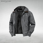 Hooded Jacket Waterproof Warm Lining Multiple Pockets