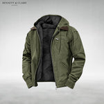 Hooded Jacket Waterproof Warm Lining Multiple Pockets