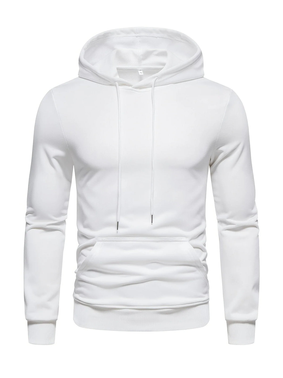 Hoodie Adjustable Drawstring Hood Slight-Stretch Polyester Knit Regular Fit