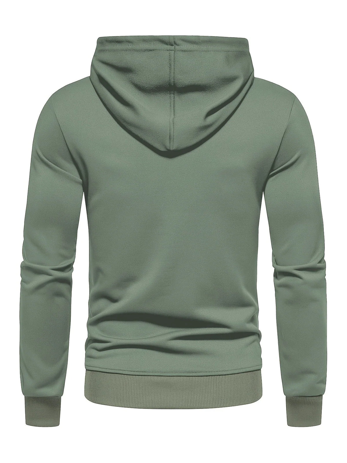 Hoodie Adjustable Drawstring Hood Slight-Stretch Polyester Knit Regular Fit