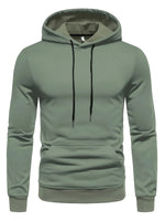 Hoodie Adjustable Drawstring Hood Slight-Stretch Polyester Knit Regular Fit