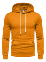 Hoodie Adjustable Drawstring Hood Slight-Stretch Polyester Knit Regular Fit