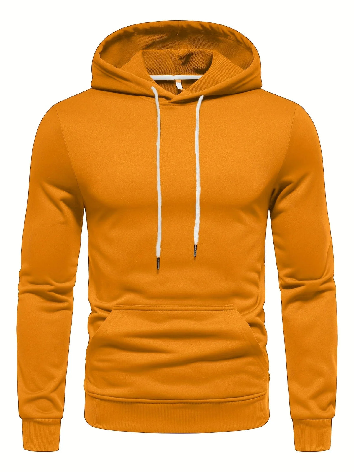 Hoodie Adjustable Drawstring Hood Slight-Stretch Polyester Knit Regular Fit