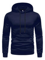 Hoodie Adjustable Drawstring Hood Slight-Stretch Polyester Knit Regular Fit