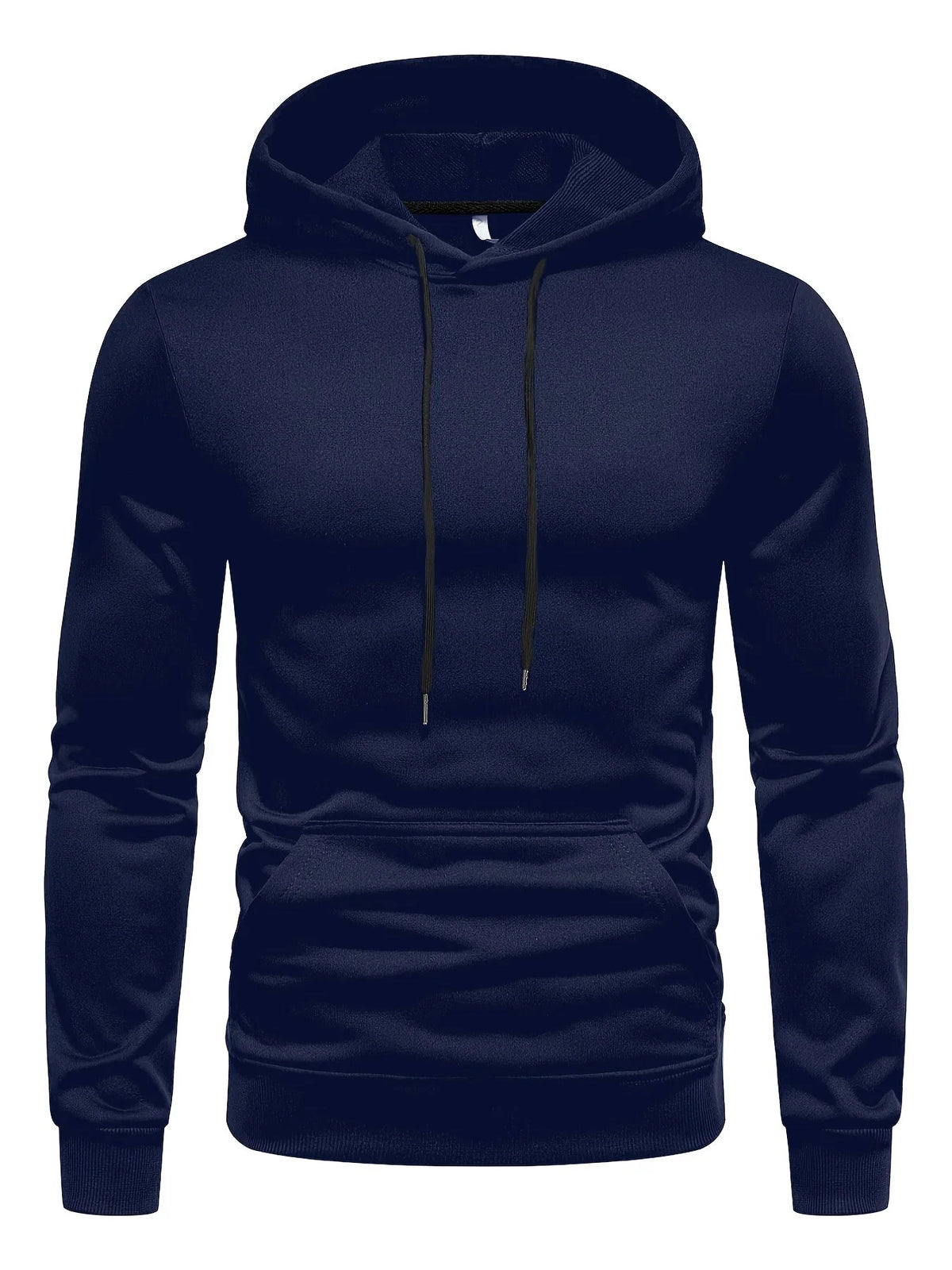 Hoodie Adjustable Drawstring Hood Slight-Stretch Polyester Knit Regular Fit