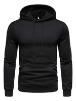 Hoodie Adjustable Drawstring Hood Slight-Stretch Polyester Knit Regular Fit