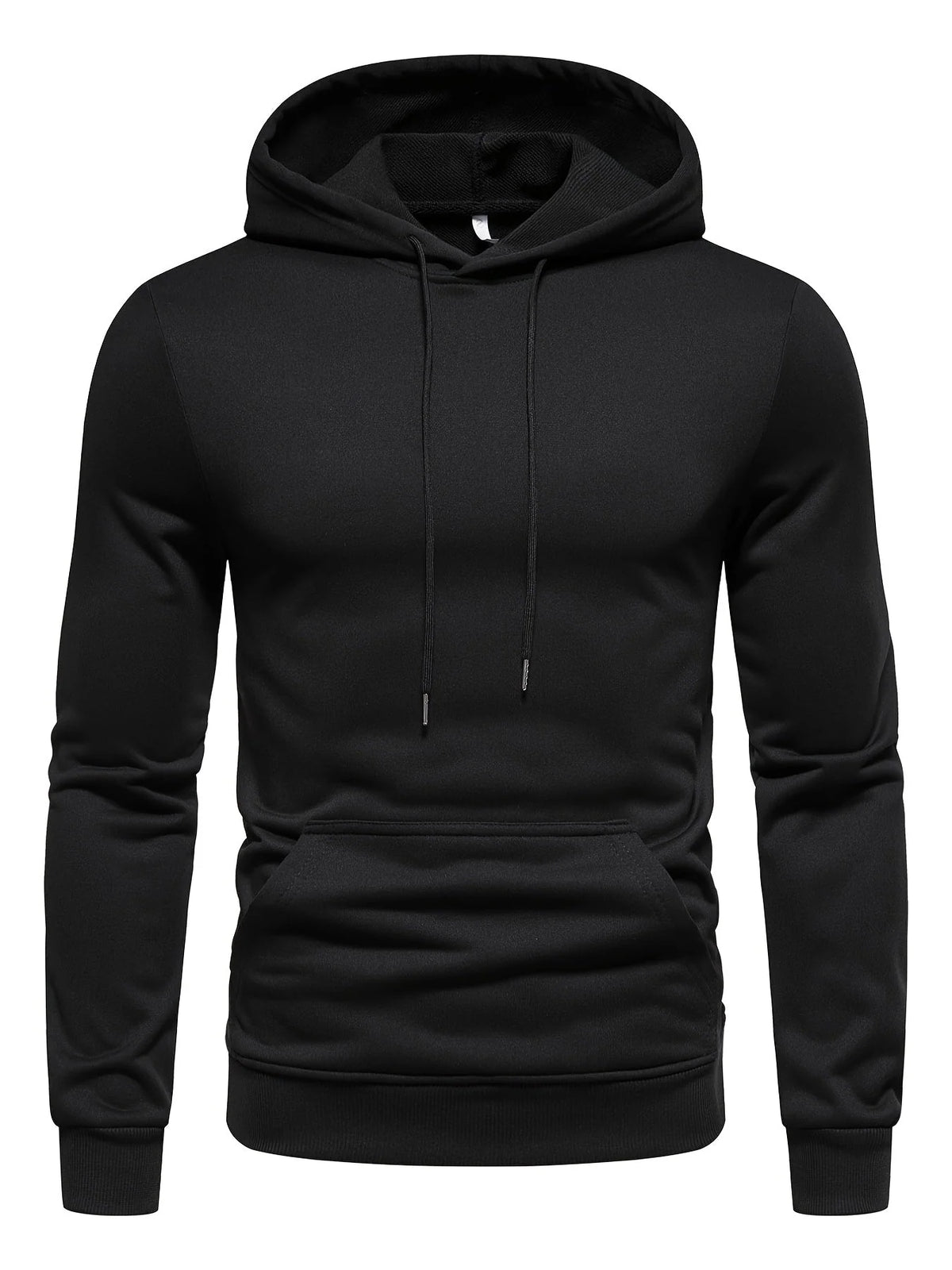 Hoodie Adjustable Drawstring Hood Slight-Stretch Polyester Knit Regular Fit