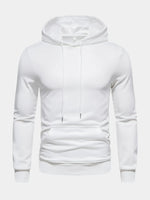 Hoodie Adjustable Drawstring Hood Slight-Stretch Polyester Knit Regular Fit