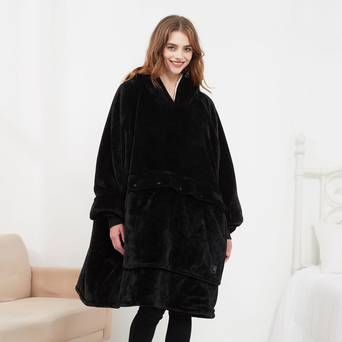Hoodie Blanket Heated Oversized Machine Washable