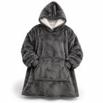 Hoodie Blanket Oversized Sherpa Fleece Hood & Pocket