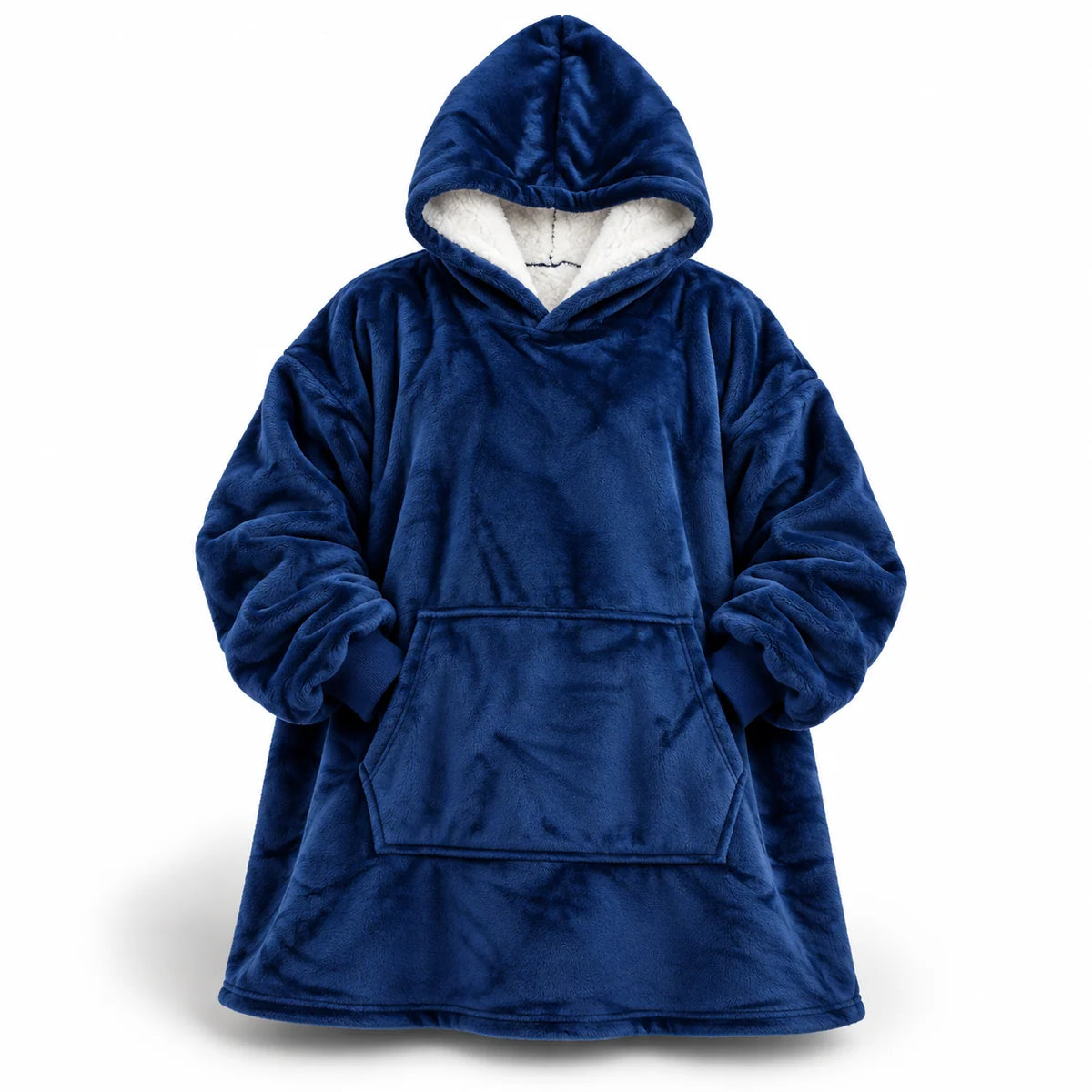 Hoodie Blanket Oversized Sherpa Fleece Hood & Pocket