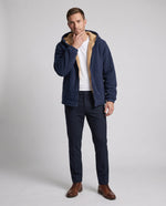Hoodie Jacket Windproof Teddy Fleece Lined Zip Pockets