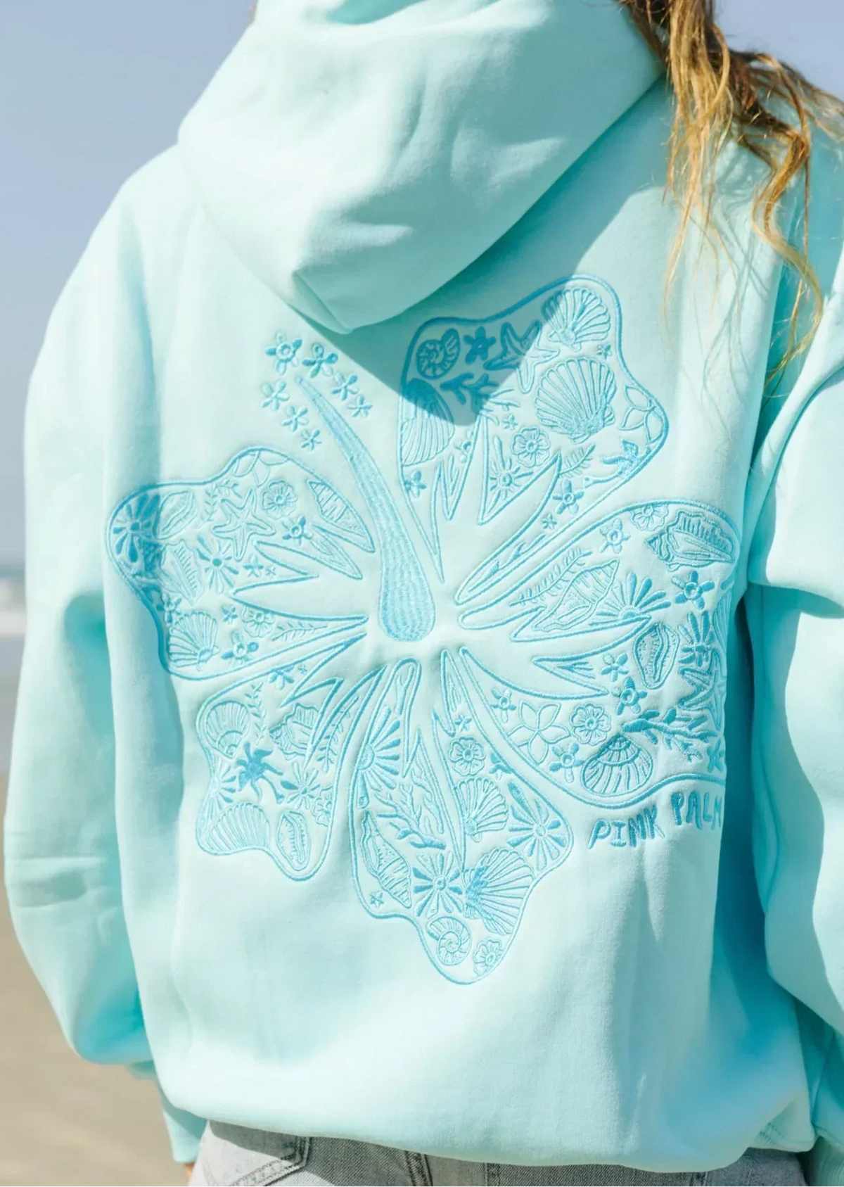 Hoodie Oversized Fit Tropical Print Cozy Streetwear