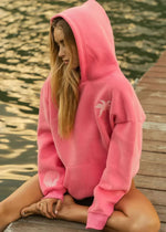 Hoodie Oversized Fit Tropical Print Cozy Streetwear