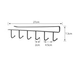Hook Rack Under-Cabinet Kitchen Organizer