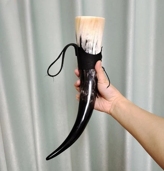 Horn Mug Handmade Real Horn 13 Oz Capacity