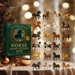 Horse Advent Calendar 24 Hand-Painted Acrylic Figures