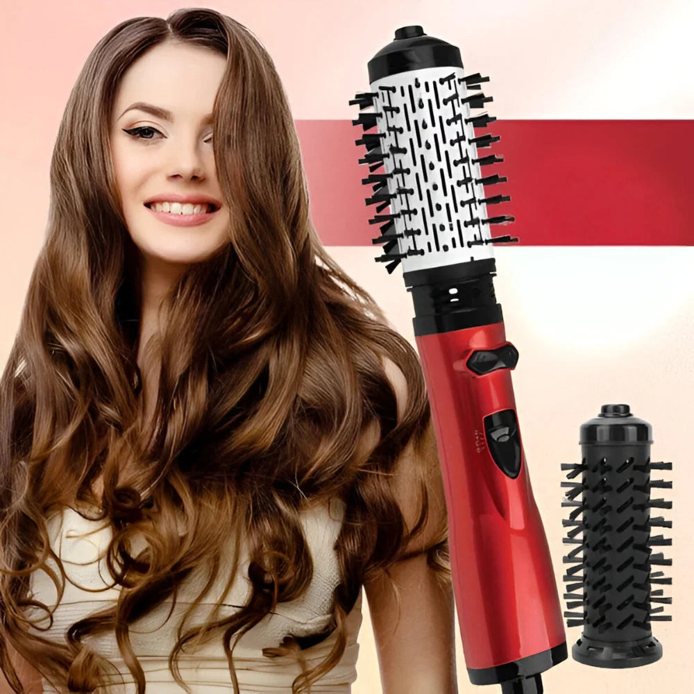 Hot Air Brush Rotating Ionic Two Brush Heads