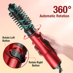 Hot Air Brush Rotating Ionic Two Brush Heads