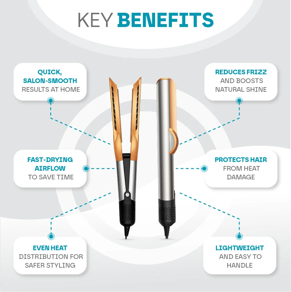 Hot Air Styler 2-in-1 3 Heat Settings & Smart Temp Control