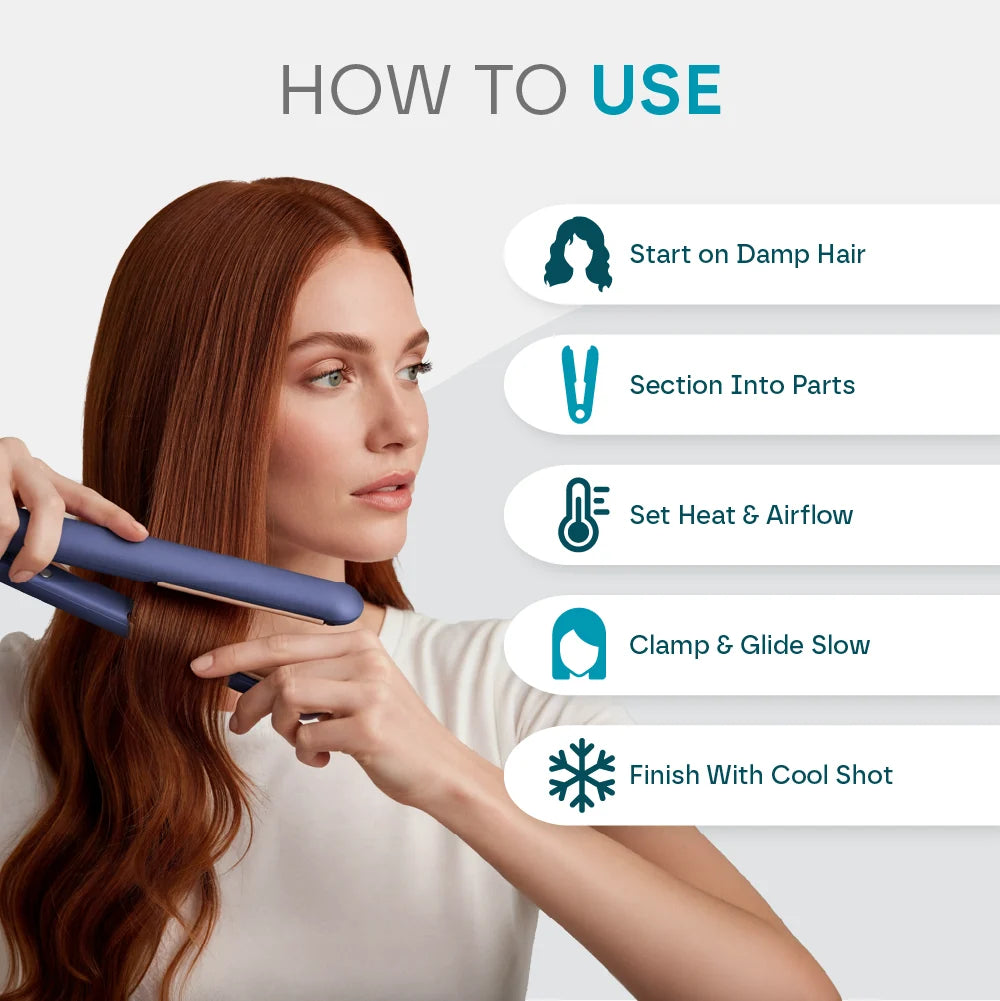 Hot Air Styler 2-in-1 3 Heat Settings & Smart Temp Control